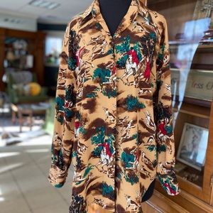 Chaus riding theme blouse tunic